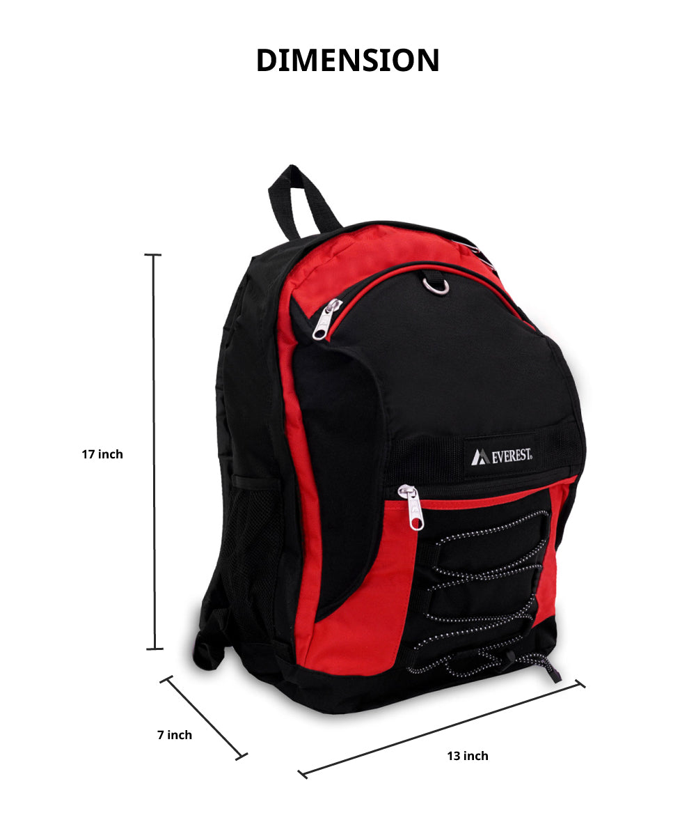 3045SH - Everest Two-tone Backpack W/mesh Pockets