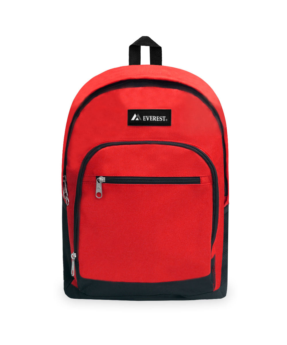 6045 - Everest Casual Backpack W/ Side Mesh Pocket