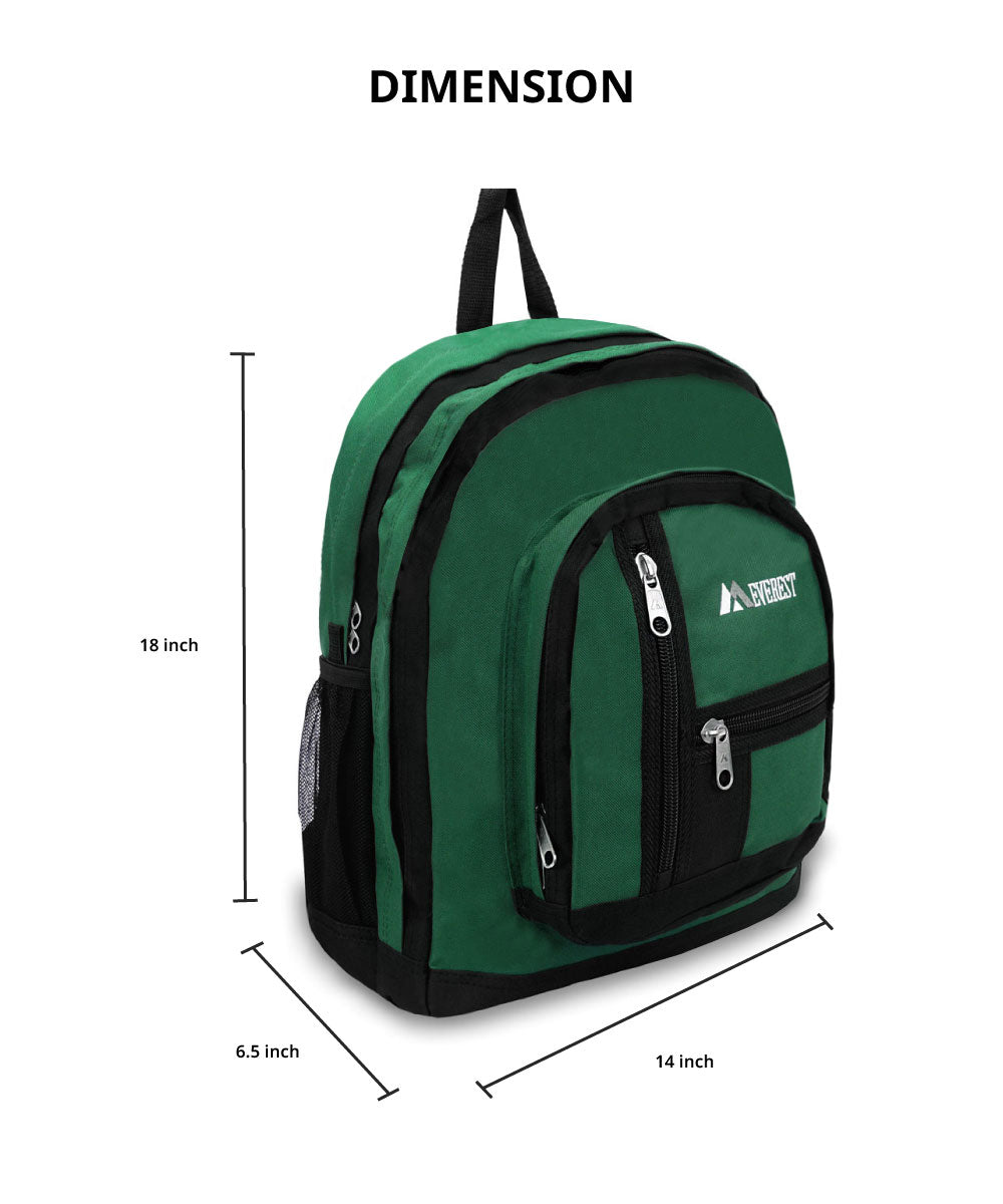 5045 - Everest Double Main Compartment Backpack