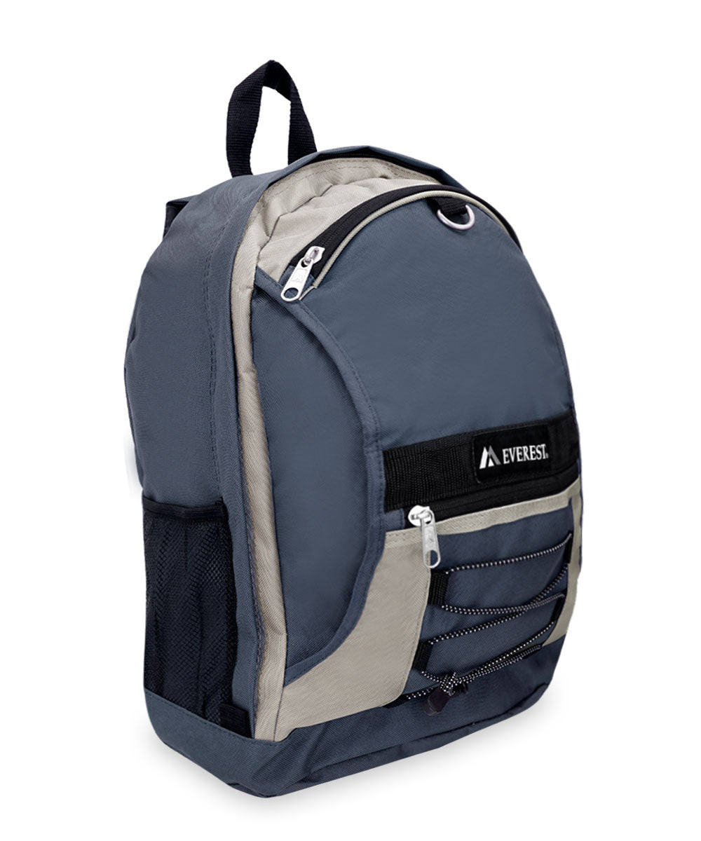 3045SH - Everest Two-tone Backpack W/mesh Pockets