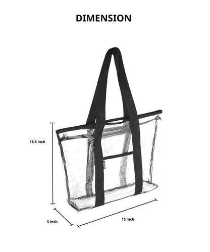 CL1002DS - Everest Heavy Duty Clear Shopping Tote