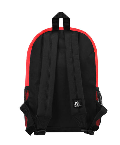6045 - Everest Casual Backpack W/ Side Mesh Pocket