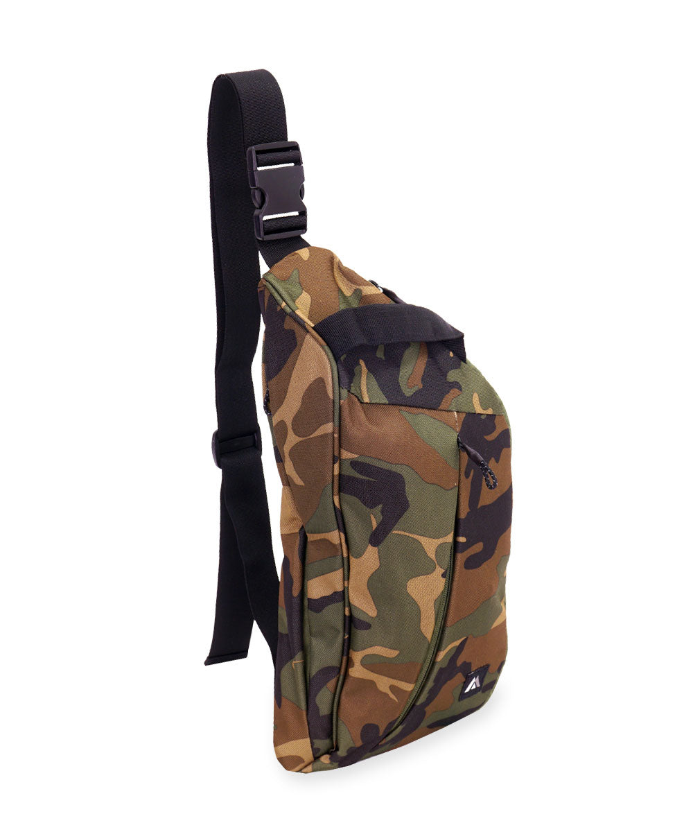 CSB1000-Everest Woodland Camo Sling Messenger Bag