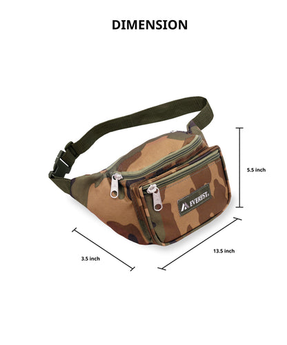 C044MD - Everest Woodland Camo Waist Pack Medium