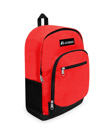 6045 - Everest Casual Backpack W/ Side Mesh Pocket